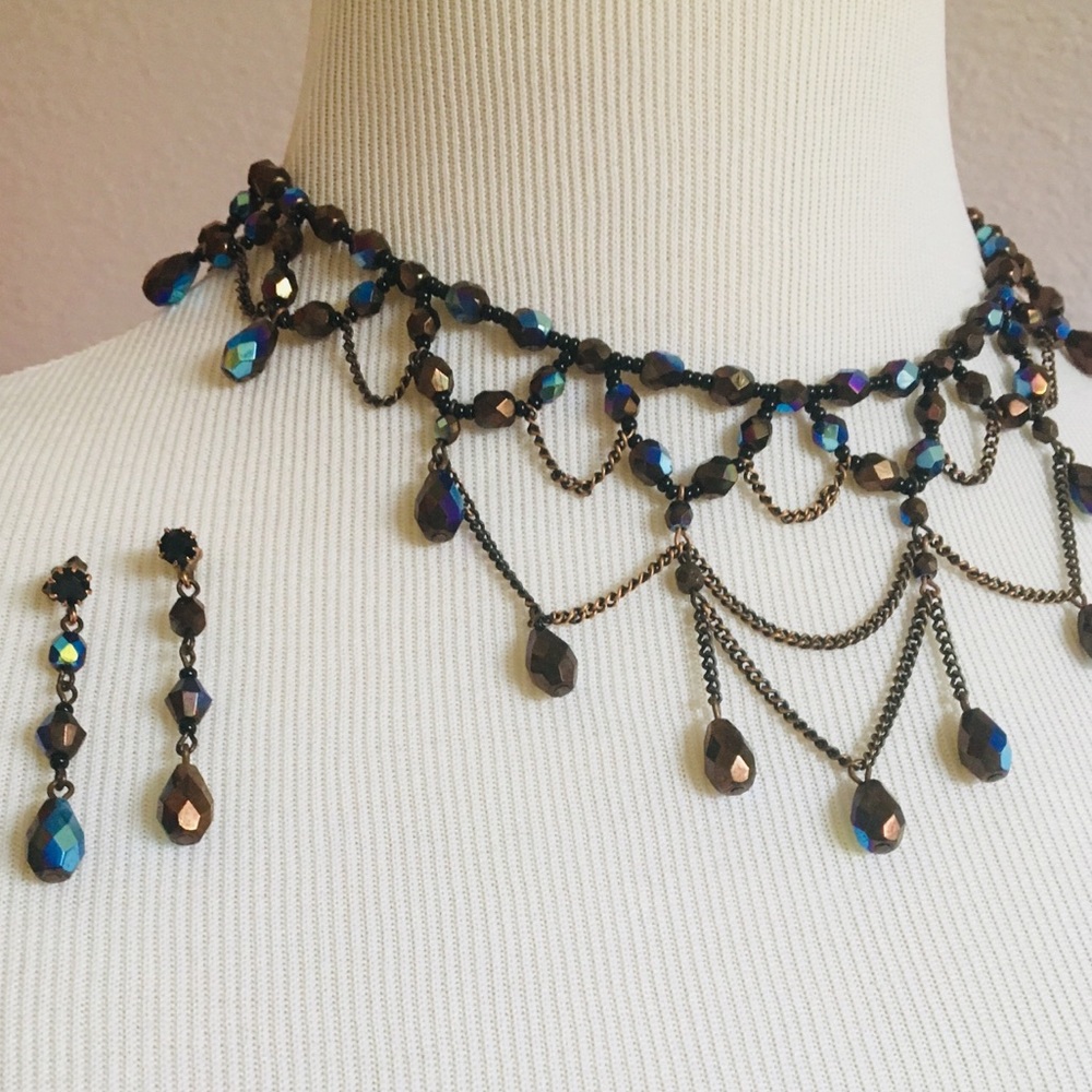 Handmade jewelry set✨NWOT, intricate and stunning